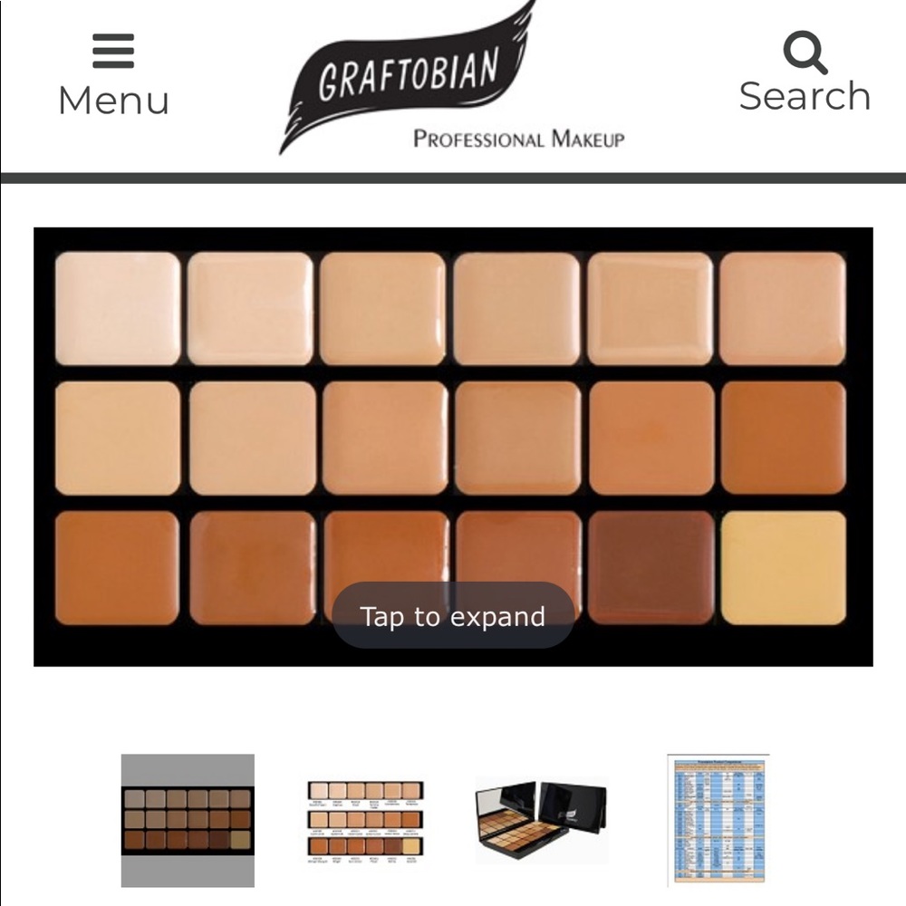 Graftobian HD Glamour Creme Super Palette-Warm